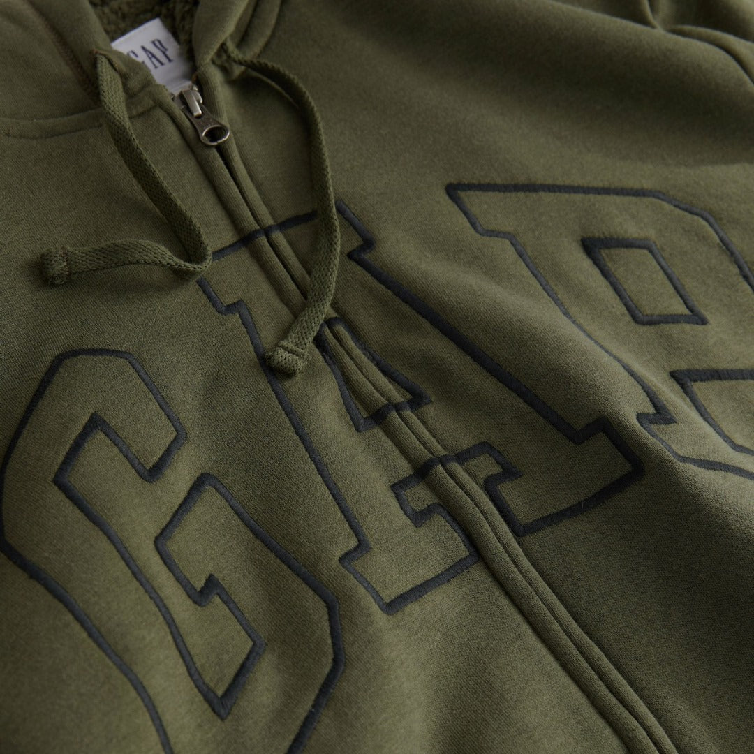 Jacket Hoodie Pria Lengan Panjang (GPJ395 SHERPA ZIP HOOD)