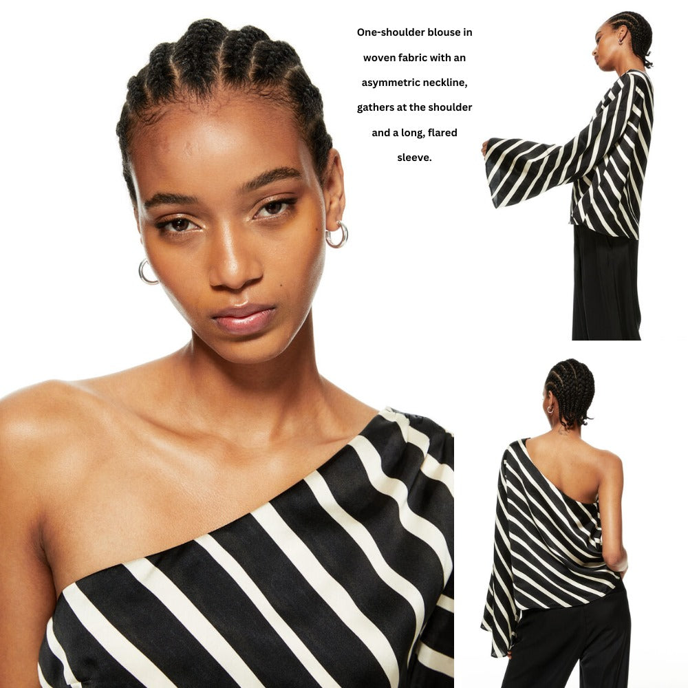 Atasan Blouse Wanita Oneshoulder Satin (HMB555 ONE SATIN BL)