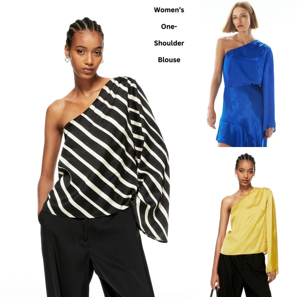 Atasan Blouse Wanita Oneshoulder Satin (HMB555 ONE SATIN BL)