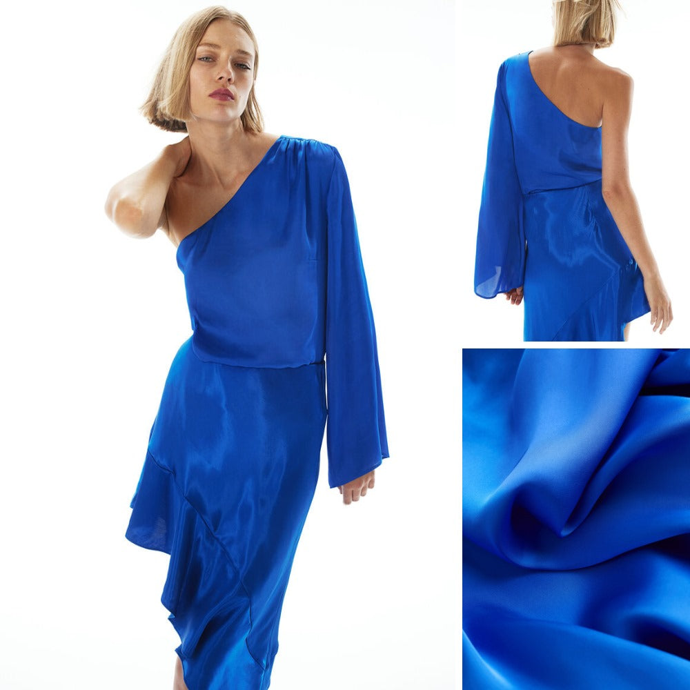 Atasan Blouse Wanita Oneshoulder Satin (HMB555 ONE SATIN BL)