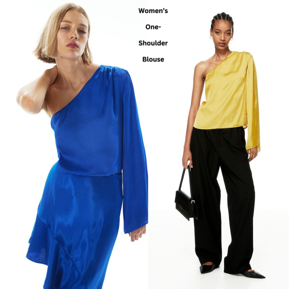 Atasan Blouse Wanita Oneshoulder Satin (HMB555 ONE SATIN BL)