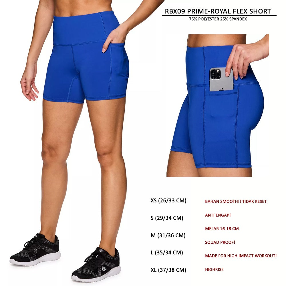 Celana Pendek Olahraga Wanita Highrise (RBX09 PRIME FLEX SHORT)