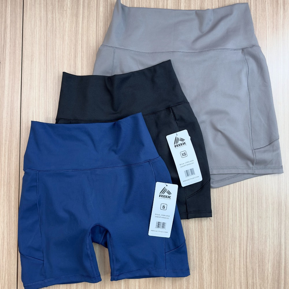 Celana Pendek Olahraga Wanita Highrise (RBX10 CURVE FLEX sHORT)