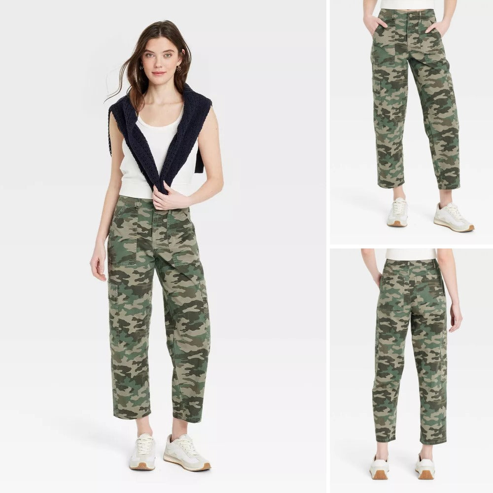 Celana Panjang Cargo Wanita Soft Twill (UNT23 BARREL CARGO PANT)