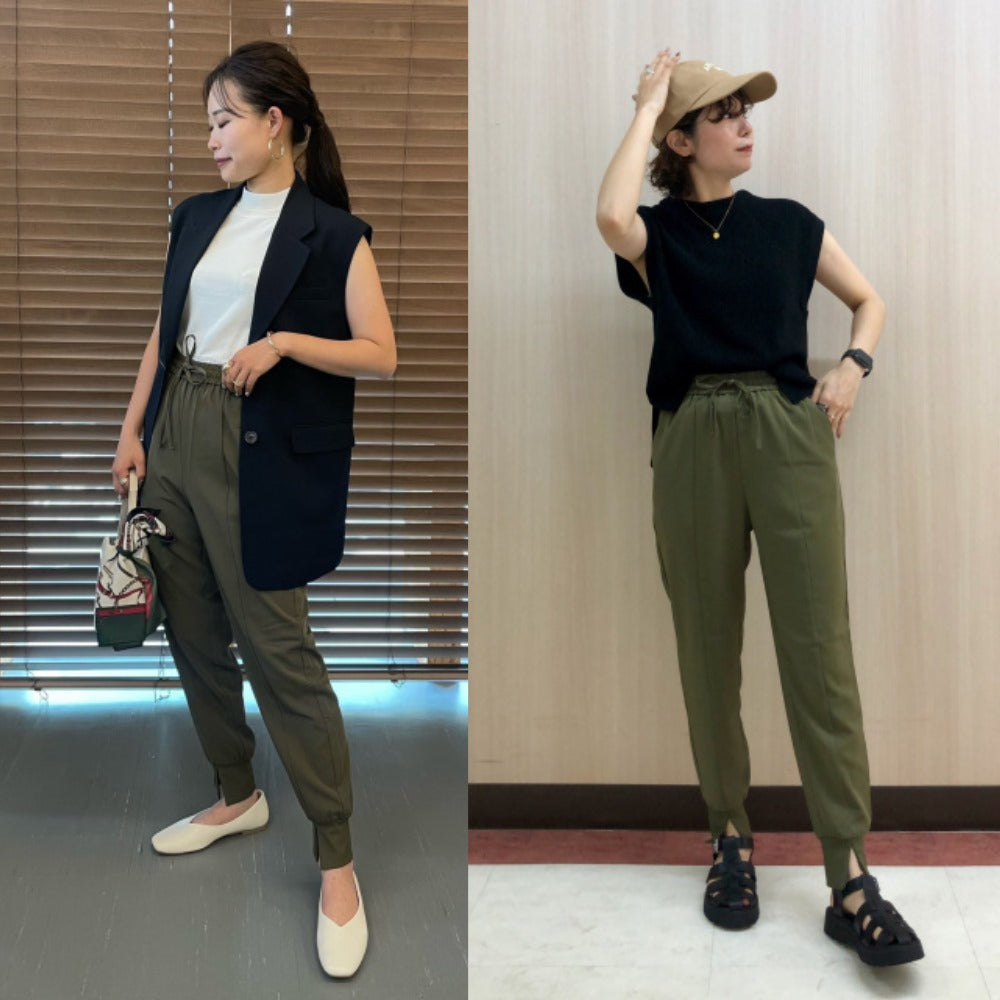 Celana Panjang Wanita Silhoutte (UNQ446 SEAM-OLIVE JOGGER)
