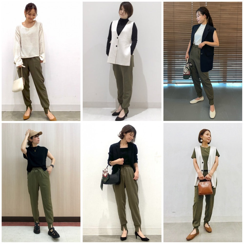 Celana Panjang Wanita Silhoutte (UNQ446 SEAM-OLIVE JOGGER)