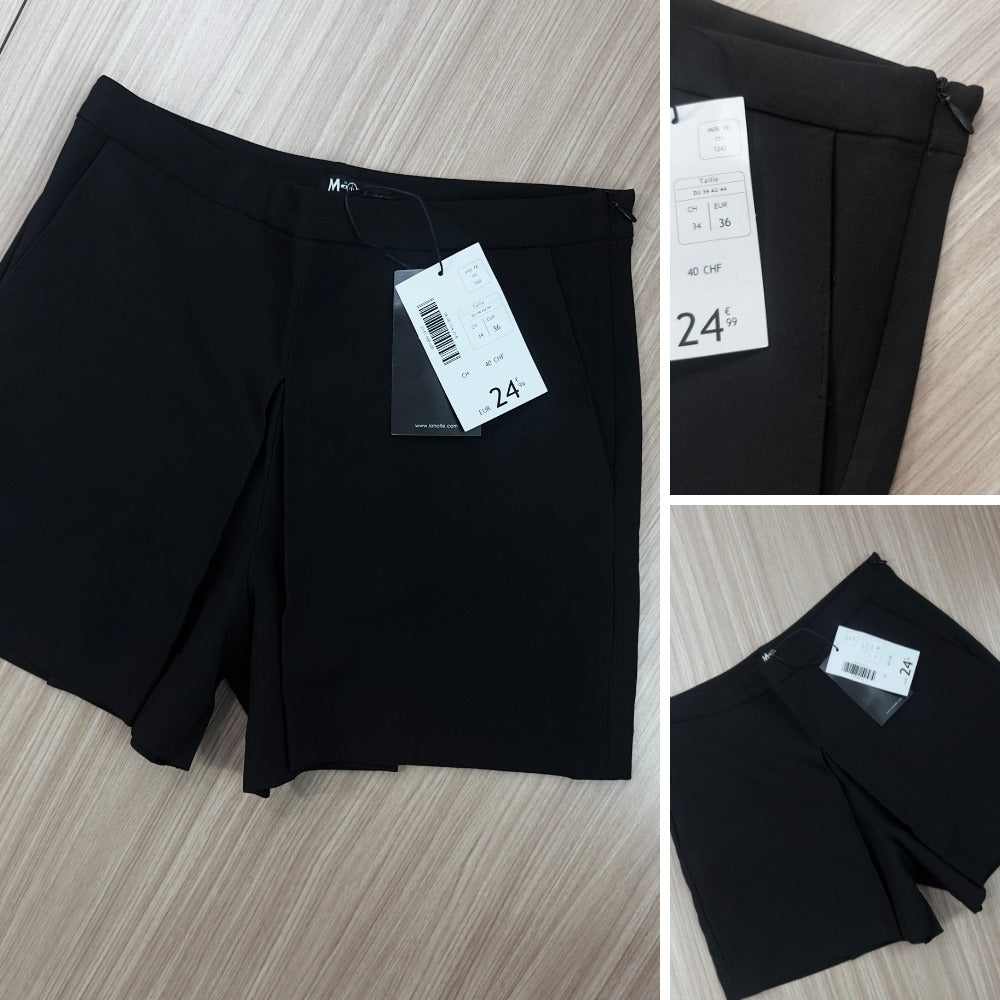 Celana Pendek Rok Wanita Stretch (MSQ01 FLARE BLACK SKORT)