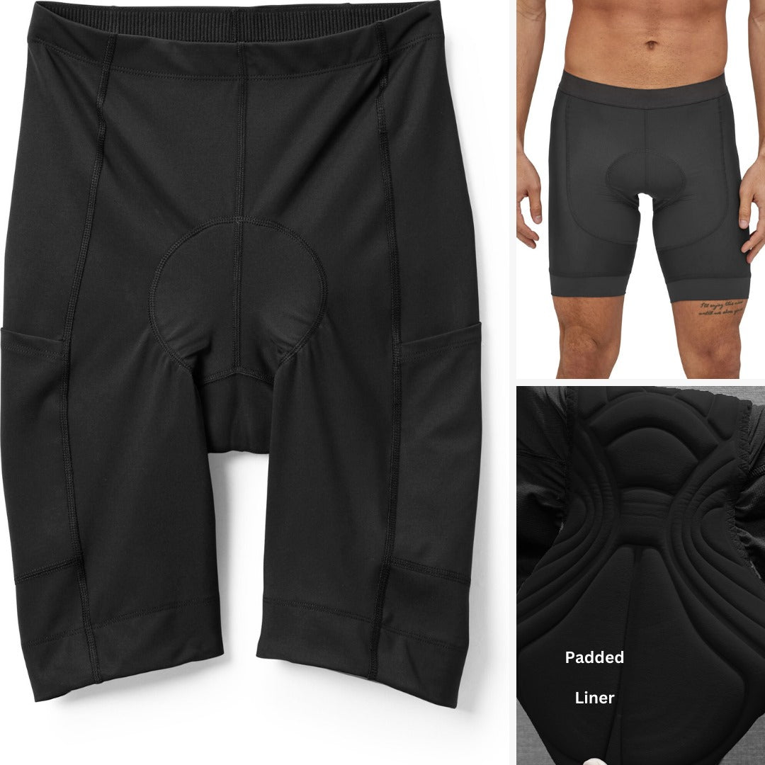 Celana Pendek Olahraga Pria Stretch (REI02 JUNCTION BLACK BIKE)