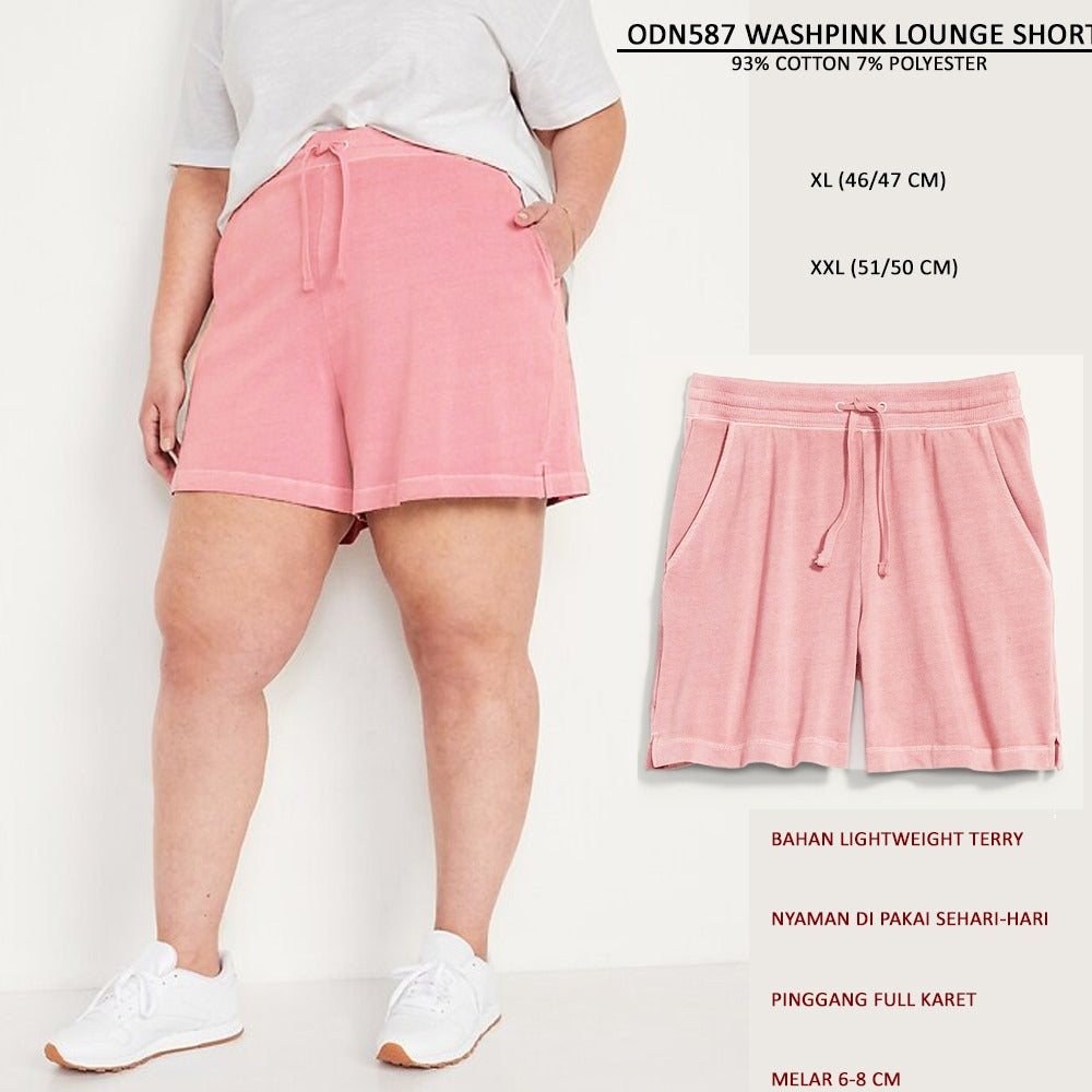 Celana Pendek Wanita Lightwight Terry (ODN587 LOUNGE SHORT)
