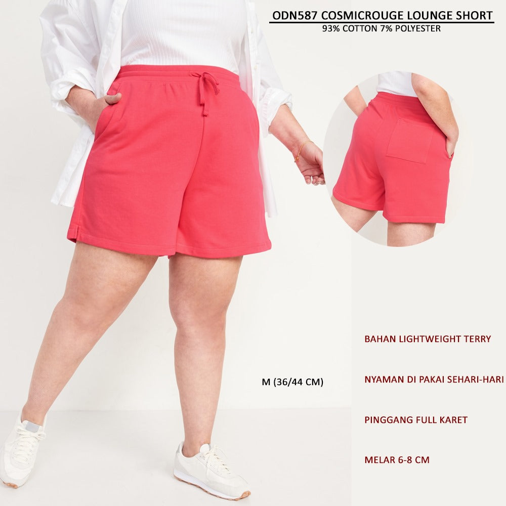 Celana Pendek Wanita Lightwight Terry (ODN587 LOUNGE SHORT)