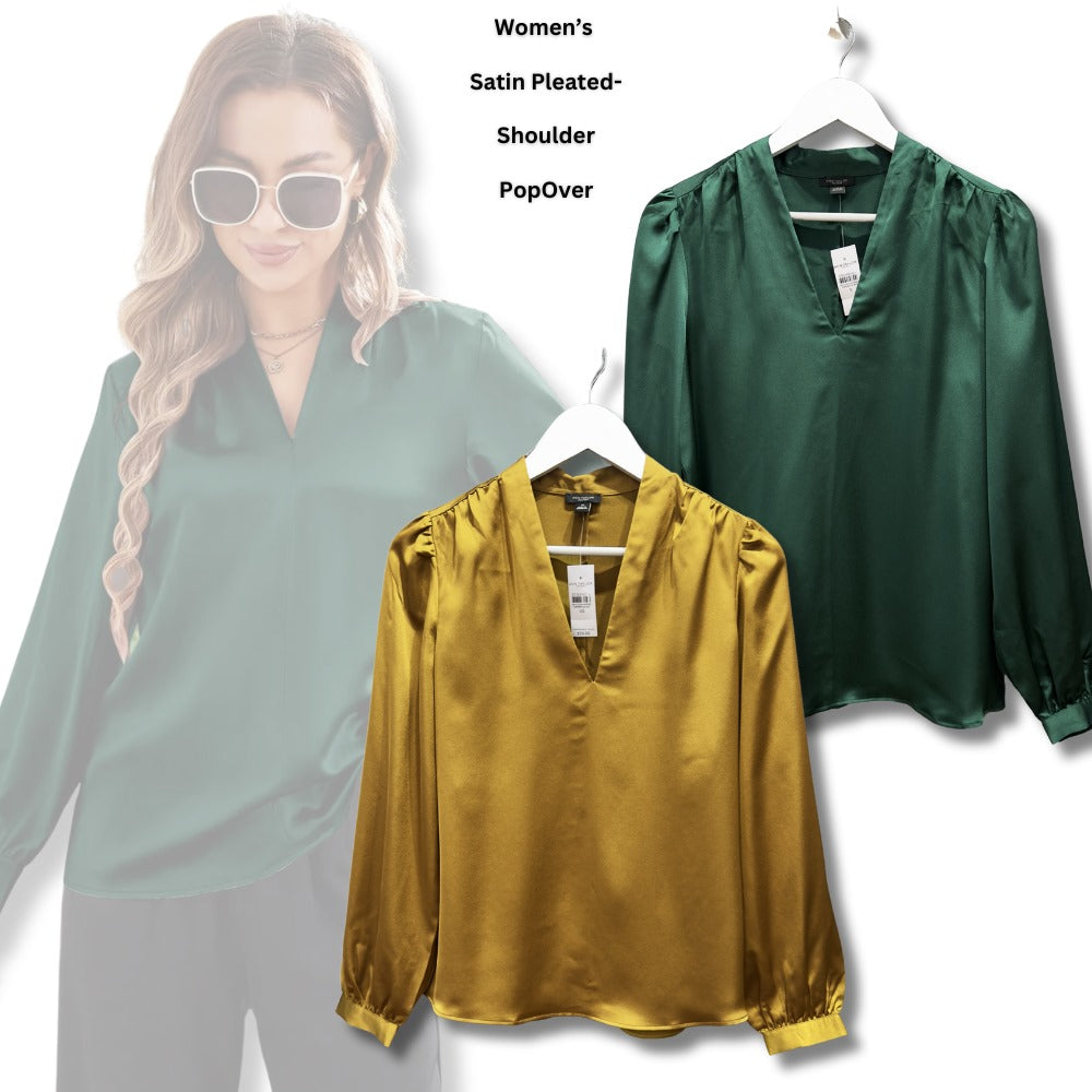 Atasan Blouse Wanita Lengan Panjang (LOFT161 POPOVER BLOUSE)