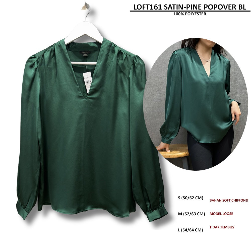 Atasan Blouse Wanita Lengan Panjang (LOFT161 POPOVER BLOUSE)