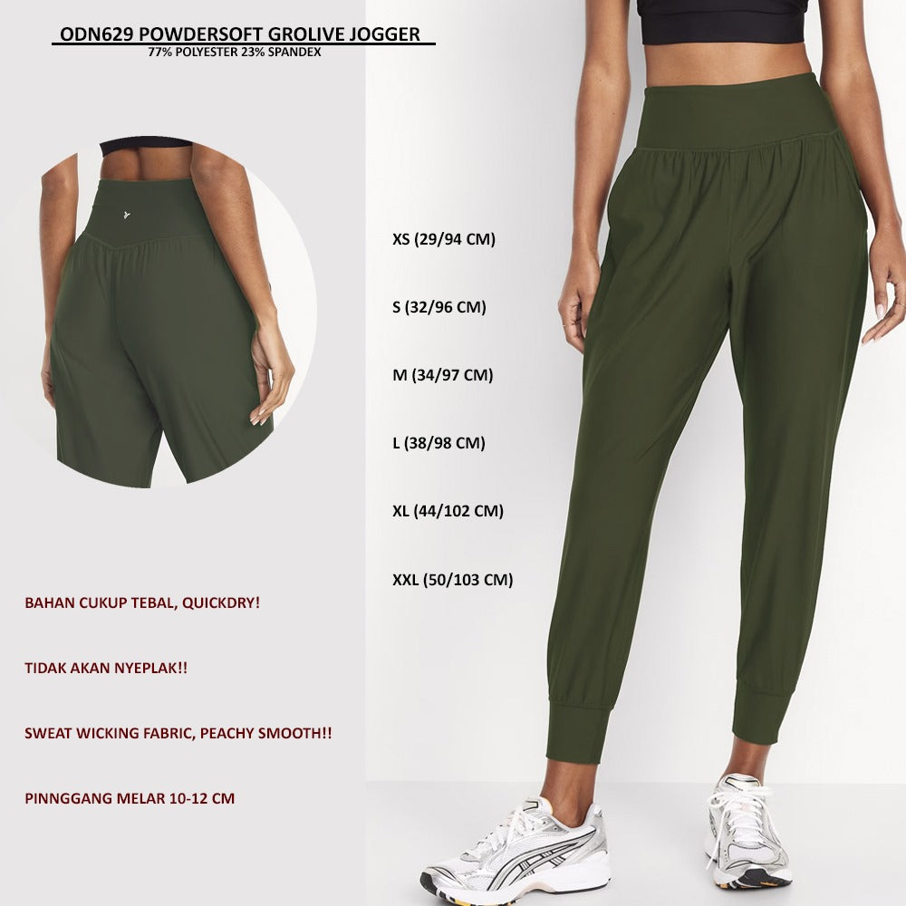 Celana Panjang Jogger Wanita Quickdry (ODN629 POWDERSOFT JOGGER)