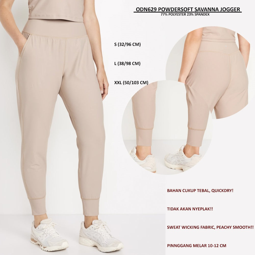 Celana Panjang Jogger Wanita Quickdry (ODN629 POWDERSOFT JOGGER)