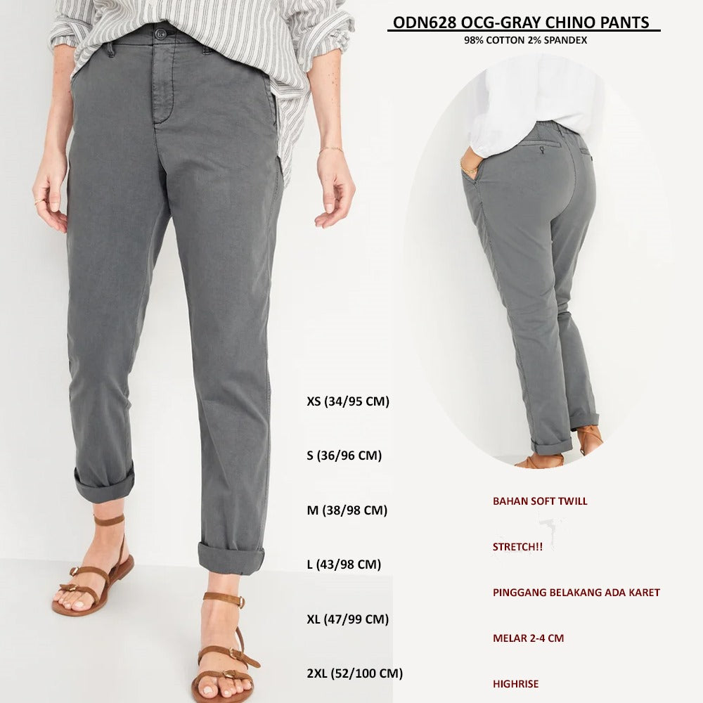 Celana Panjang Wanita Soft Twill Stretch (ODN628 OCG CHINO PANTS)