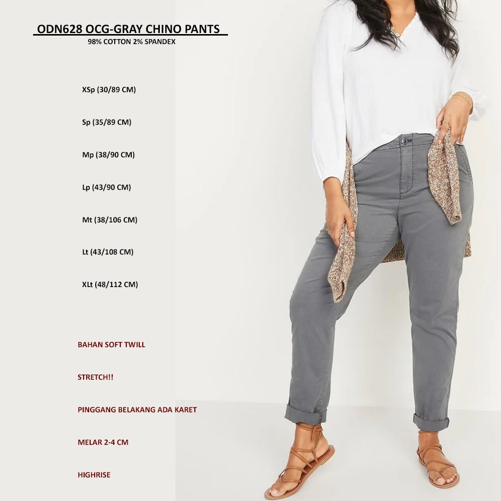 Celana Panjang Wanita Soft Twill Stretch (ODN628 OCG CHINO PANTS)