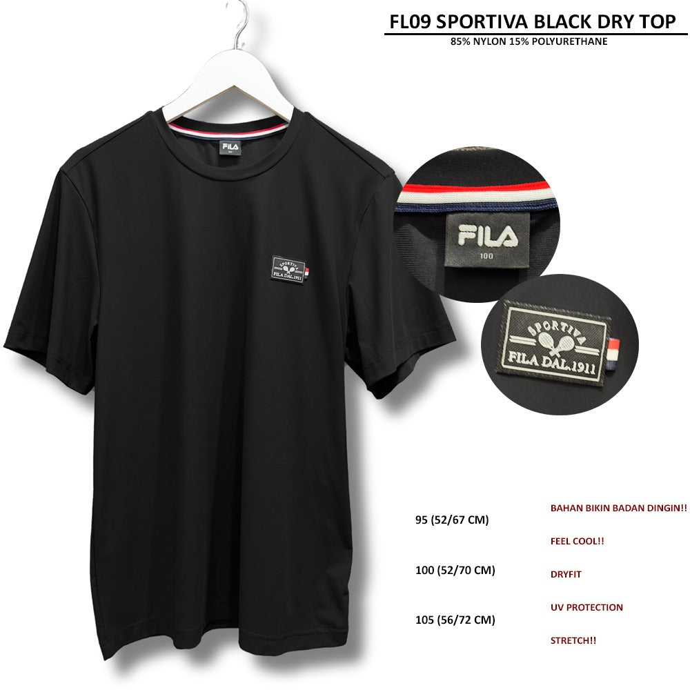 Kaos Pria Lengan Pendek Stretch Dryfit (FL09 SPORTIVA DRY TOP)