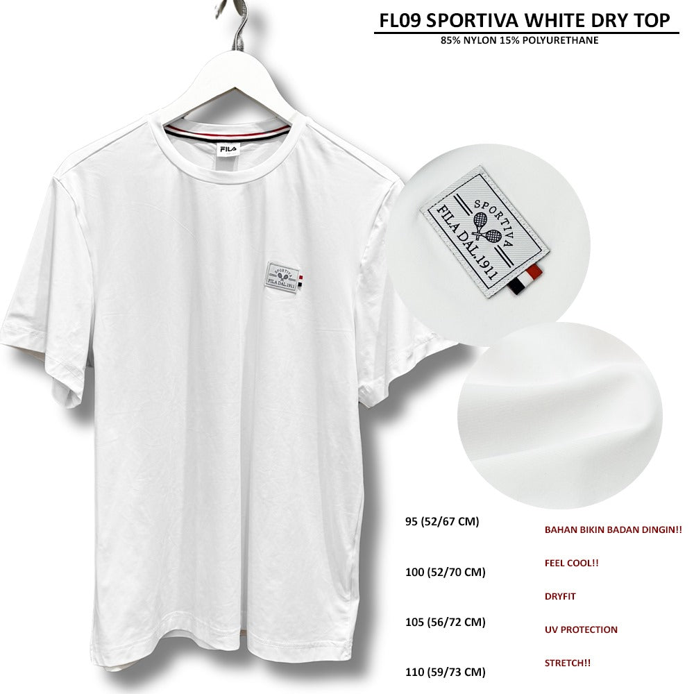 Kaos Pria Lengan Pendek Stretch Dryfit (FL09 SPORTIVA DRY TOP)