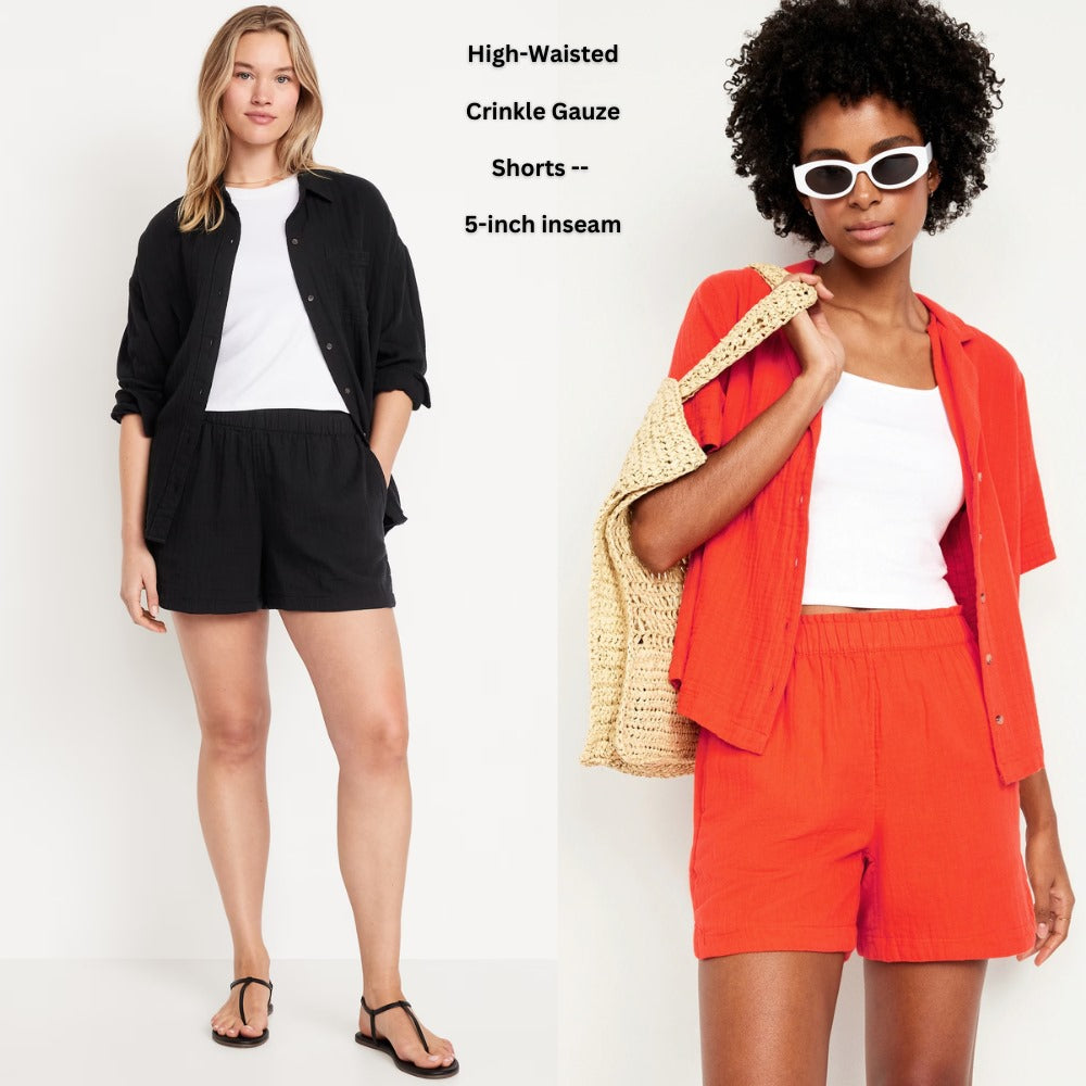 Celana Pendek Wanita Cotton Crinkle (ODN631 CRINKLE GAUZE SHORT)