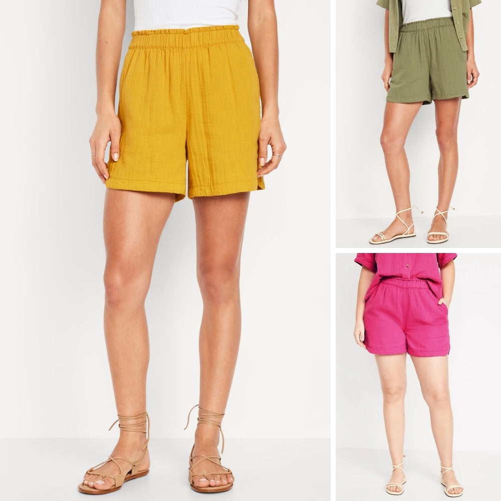 Celana Pendek Wanita Cotton Crinkle (ODN631 CRINKLE GAUZE SHORT)