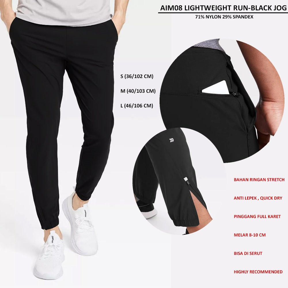 Celana Panjang Jogger Olahraga Pria Strecht Quick Dry (AIM08 LIGHTWEIGHT JOG)