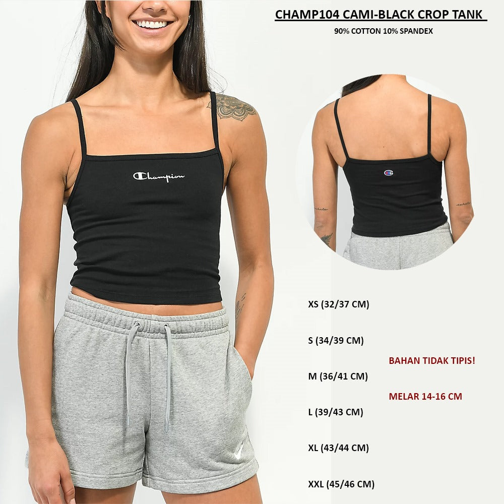 Atasan Tanktop Cropped Cami (CHAMP104 CAMI CROP TOP)