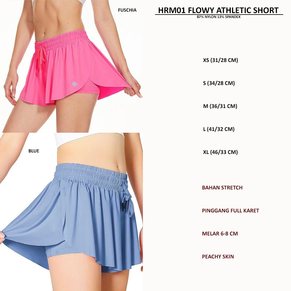 Celana Pendek Wanita Stretch (HRM01 FLOWY ATHLETIC SHORT)