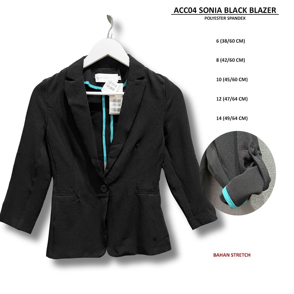 Blazer Wanita Stretch (ACC03 & ACC04 SONIA TARA BLAZER)