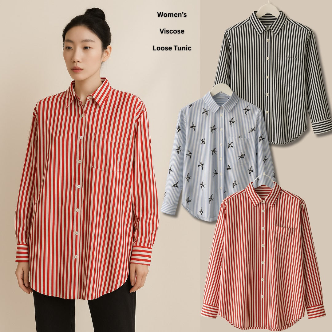 Kemeja Wanita Lengan Panjang Thick Viscose (HMB564 VISCOSE TUNIC)
