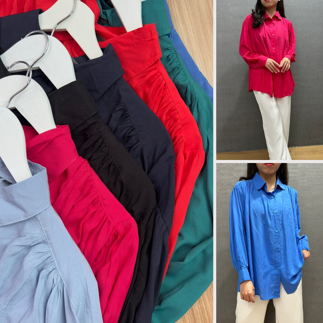 Blouse Wanita Wanita Flowy (UNQ454 SOFT GATHERED BLOUSE)
