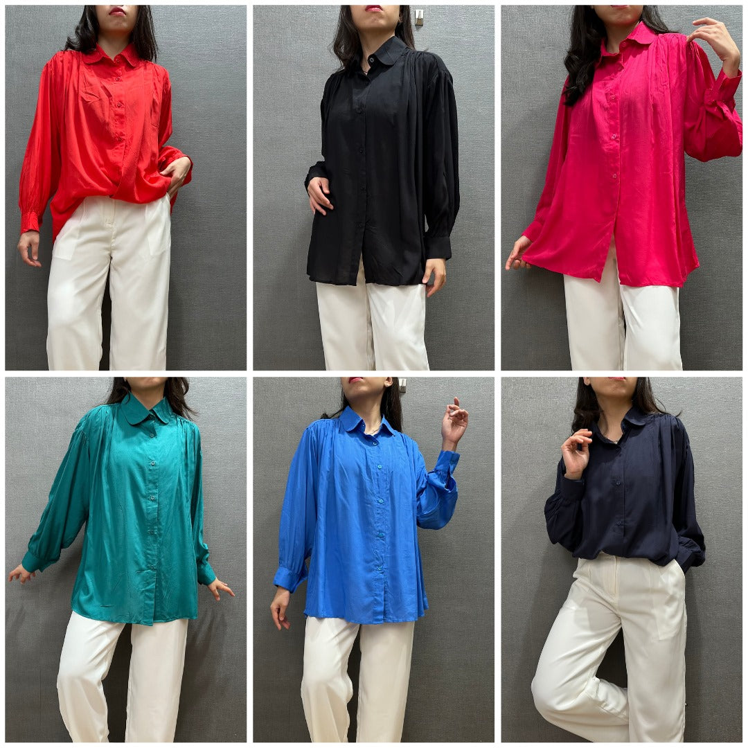 Blouse Wanita Wanita Flowy (UNQ454 SOFT GATHERED BLOUSE)