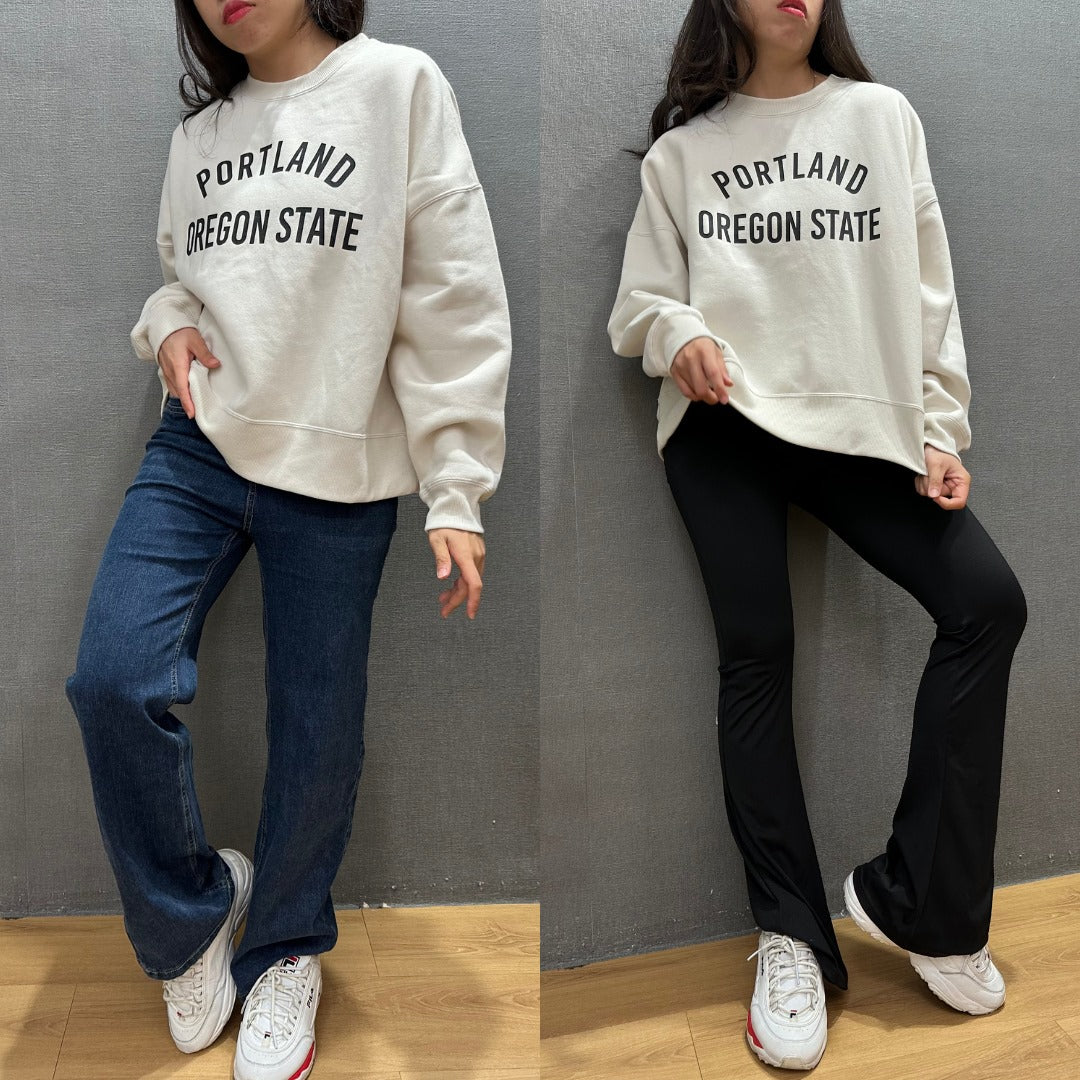 Sweatshirt Wanita Soft Linen (SCT01 FLEECE COLLEGE SWEAT)