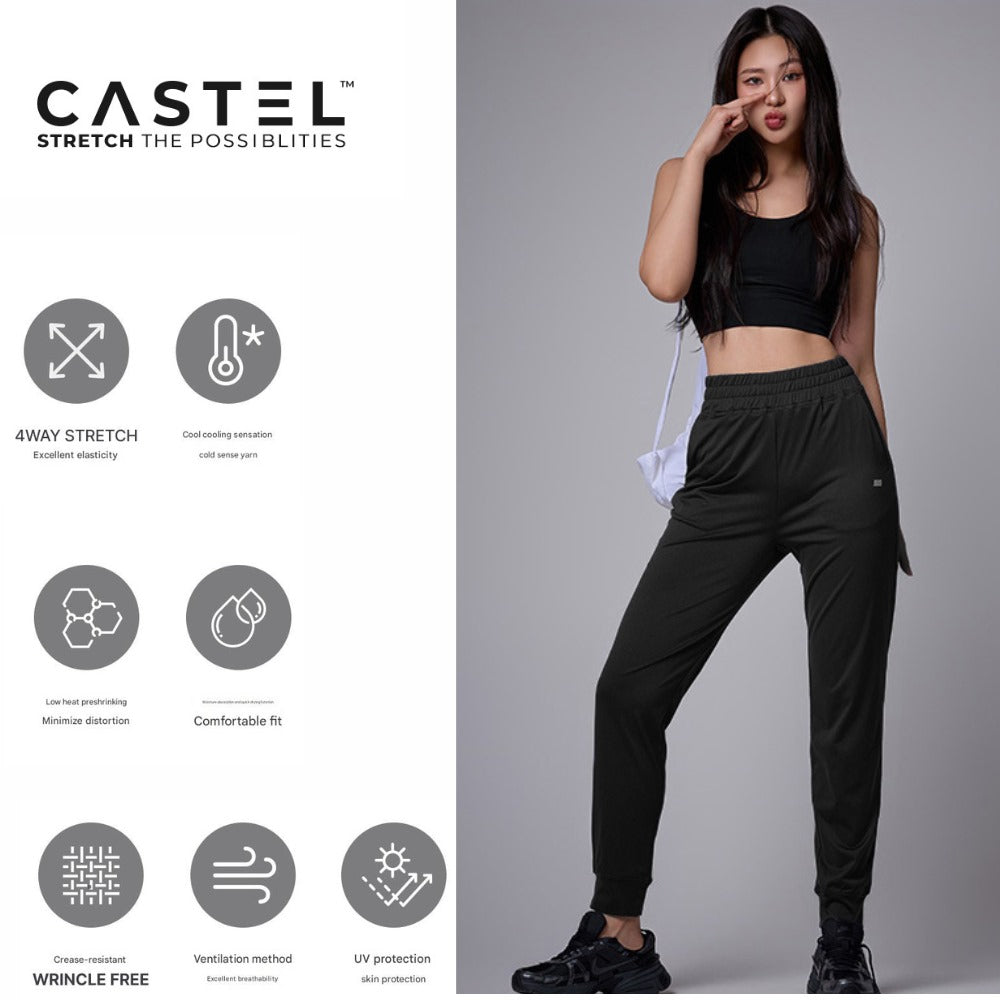 Celana Panjang Jogger Wanita (STL102 COOLING DRY-BLACK JOGGER)