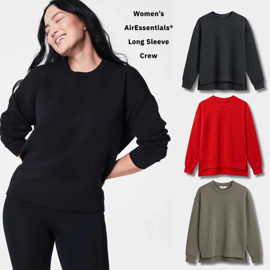 Sweater Wanita Lengan Panjang (SPD04 AIRESSENTIAL LOOSE CREW)