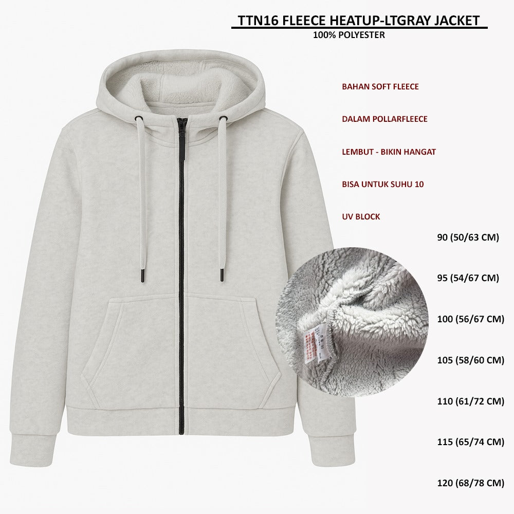 Jacket Pria Soft Fleece UV Block (TTN16 FLEECE HEATUP JACKET)