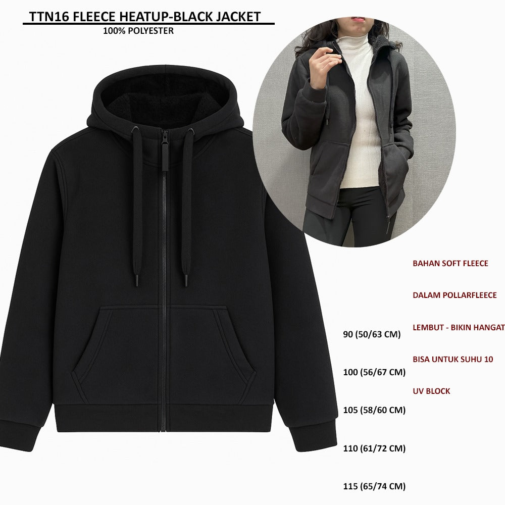 Jacket Pria Soft Fleece UV Block (TTN16 FLEECE HEATUP JACKET)