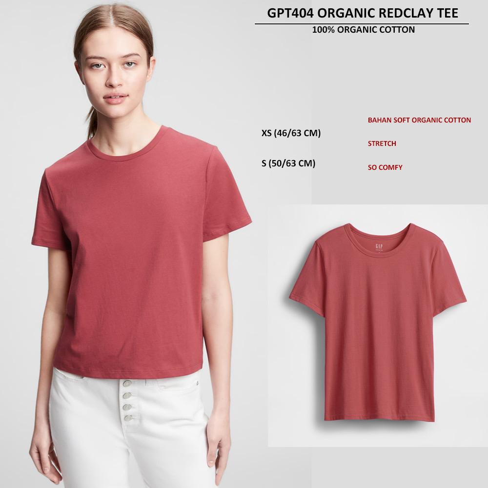 Kaos Wanita Lengan Pendek Soft Cotton (GPT404 ORGANIC TEE)
