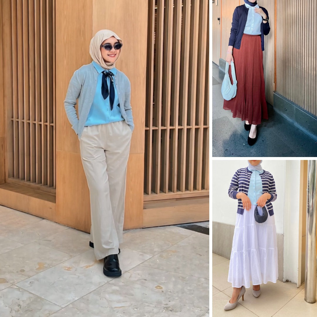 Atasan Polo Wanita Lengan Pendek Fitted (UNQ457 MINI POLO SHIRT)