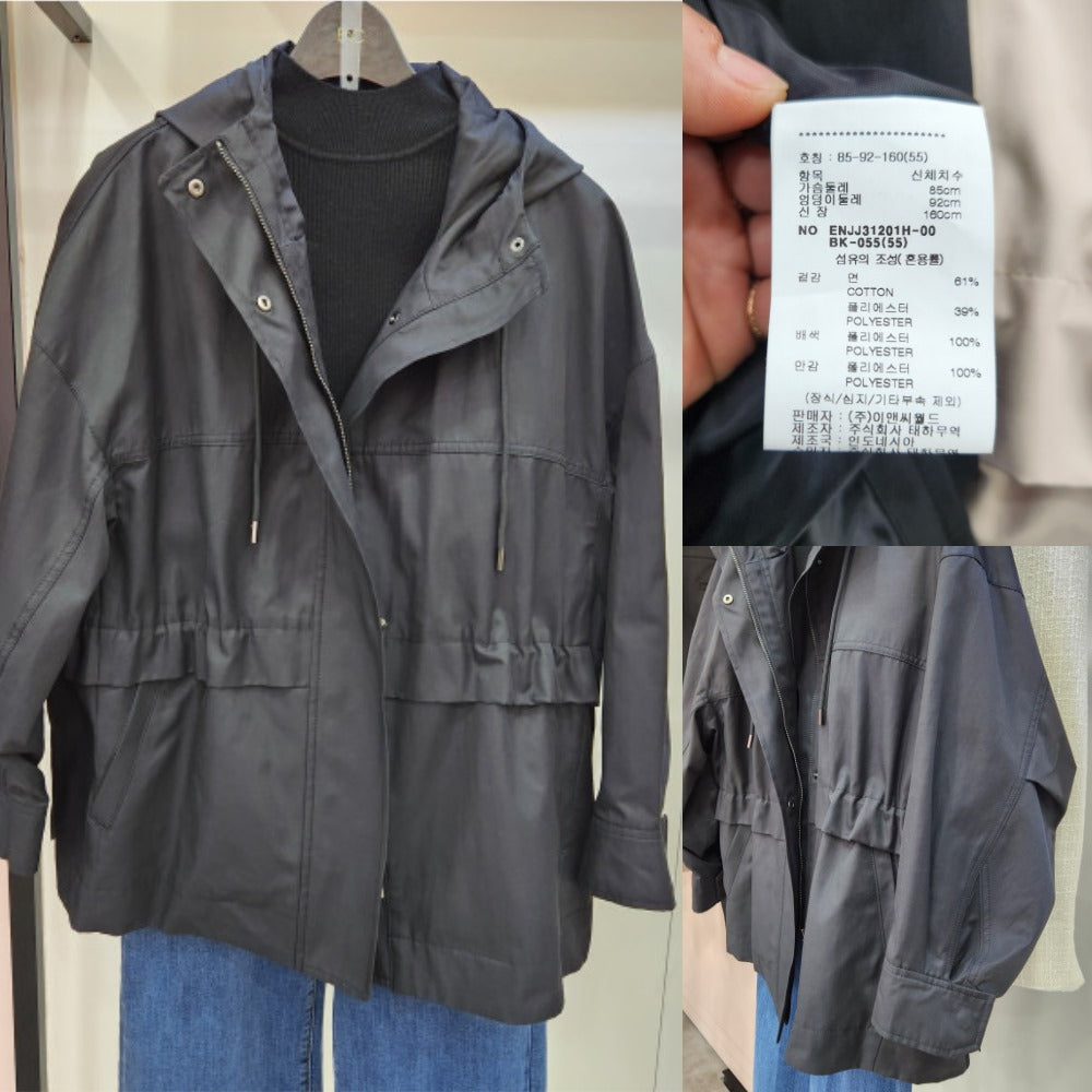 Jaket Wanita Waterproof (ENC06 BLACK FEILD JACKET)
