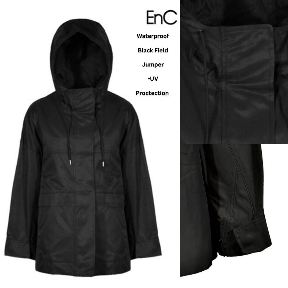 Jaket Wanita Waterproof (ENC06 BLACK FEILD JACKET)