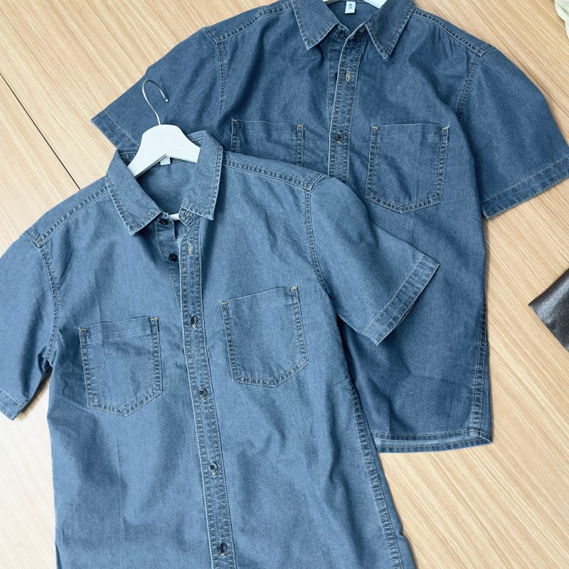 Atasan Kemeja Wanita Lengan Pendek (JPN40 PATCH WOMEN SHIRT)