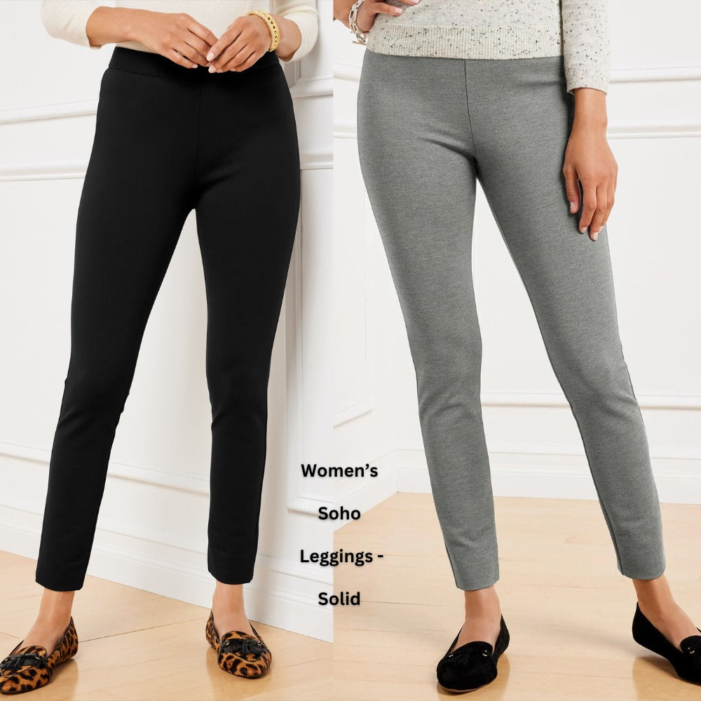Celana Panjang Legging Wanita Ponte Stretch Tebal (TALB22 SOHO SOLID LEGG)