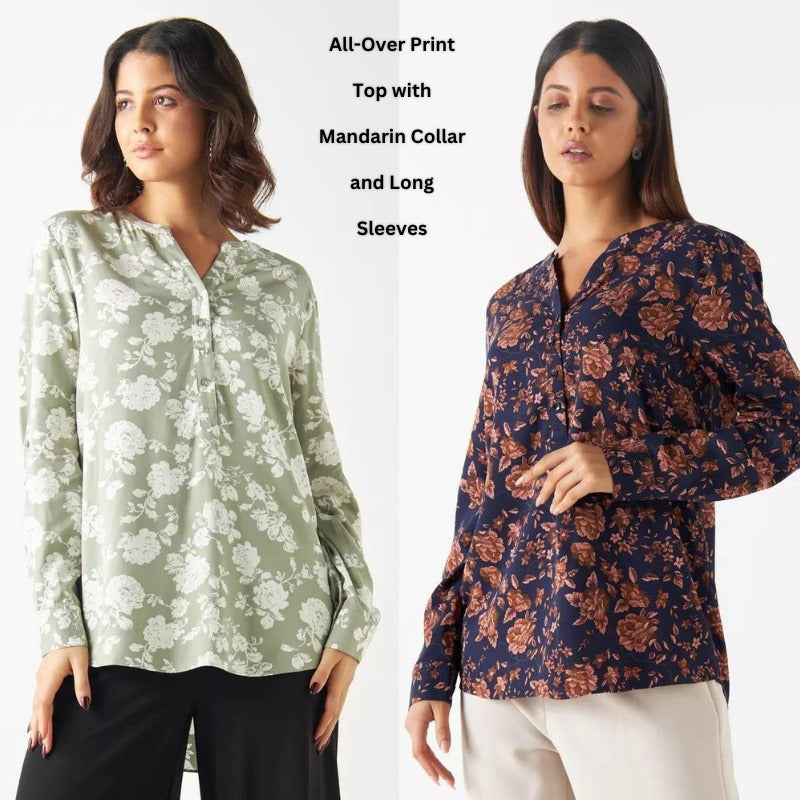 Blouse Wanita Lengan Panjang (SPL33 MANDARIN COLLAR BL)