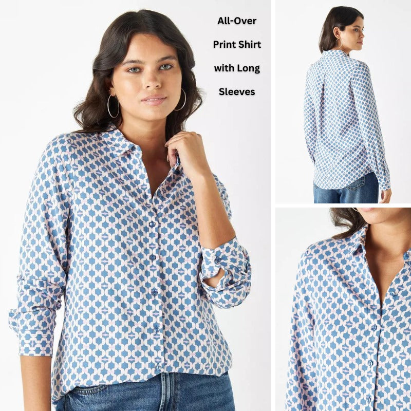 Blouse Wanita Lengan Panjang (SPL33 MANDARIN COLLAR BL)