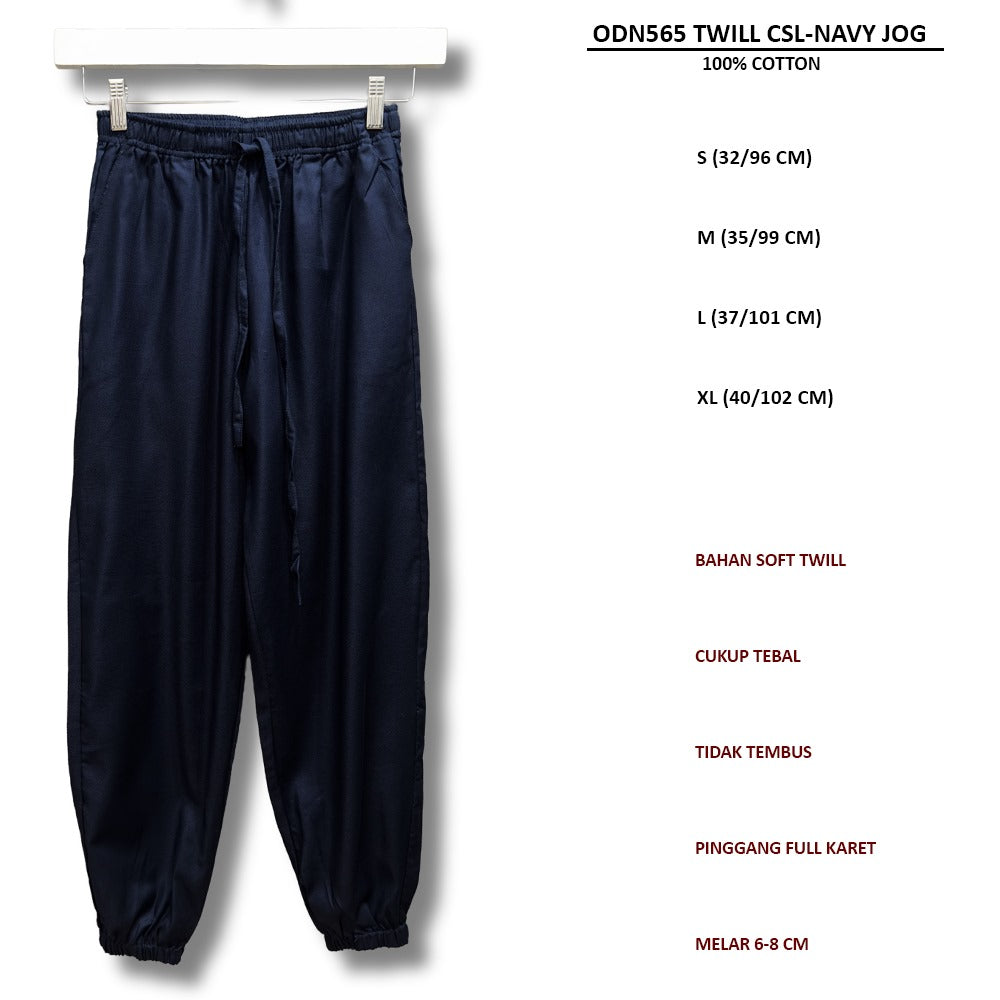 Celana Panjang Jogger Wanita Soft Twill (ODN565 TWILL JOGGER)