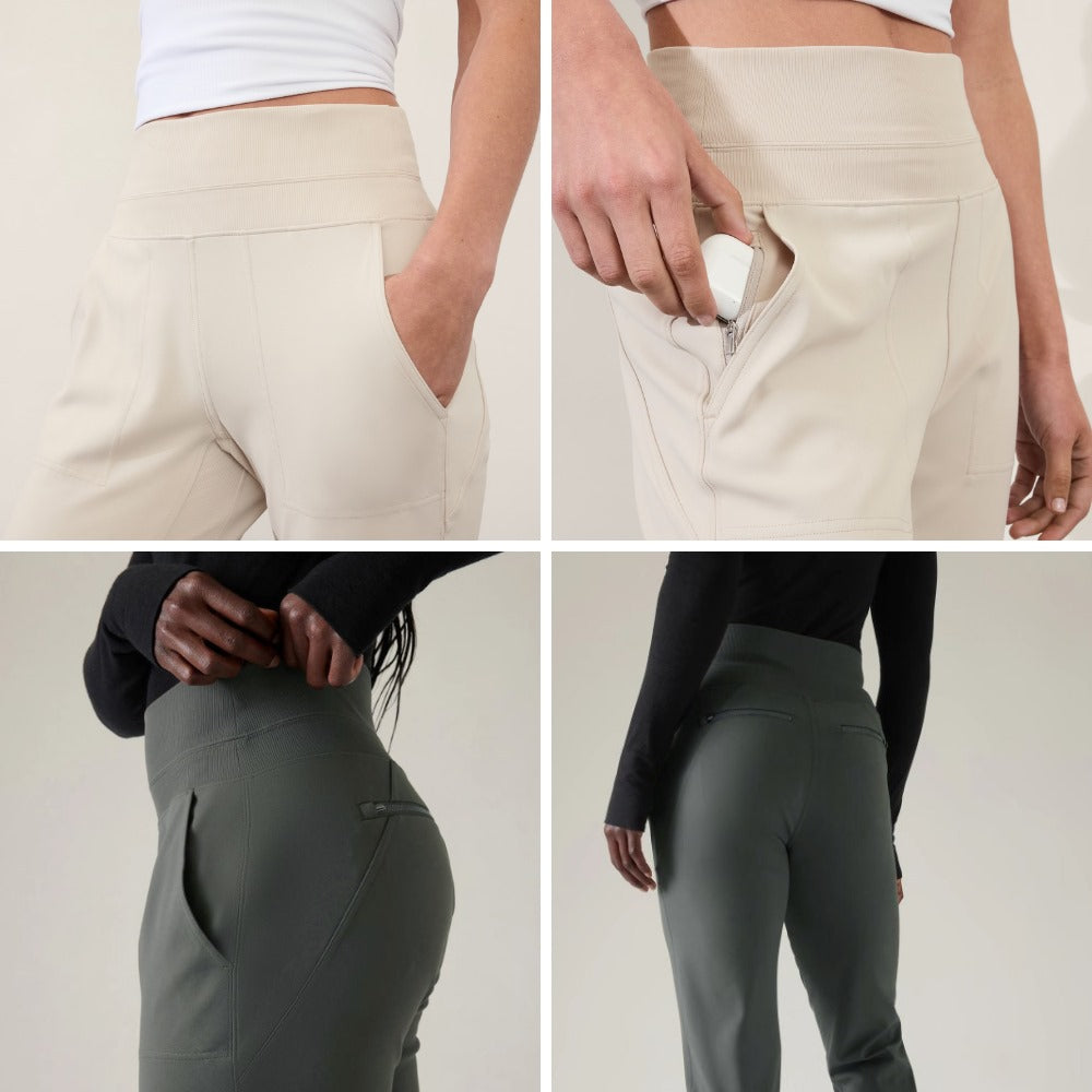 Celana Panjang Jogger Wanita Stretch (ATHL22 VENICE HRISE JOG)