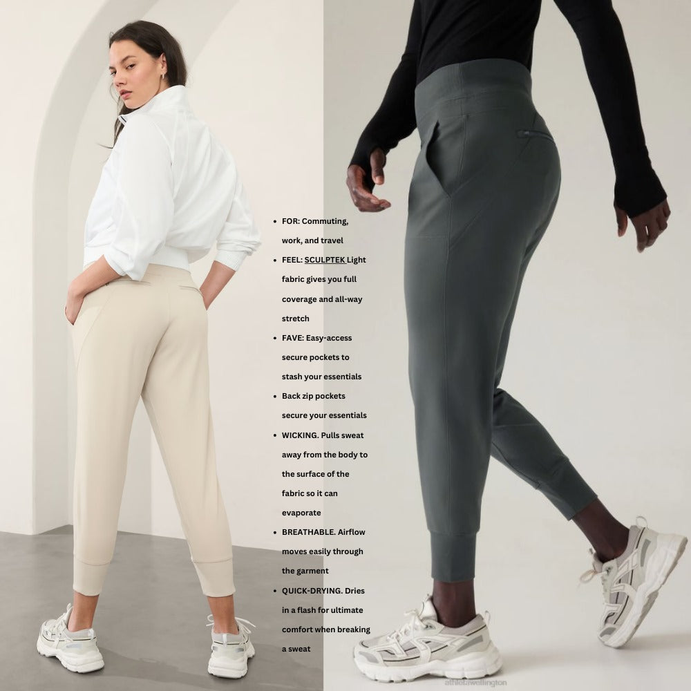 Celana Panjang Jogger Wanita Stretch (ATHL22 VENICE HRISE JOG)