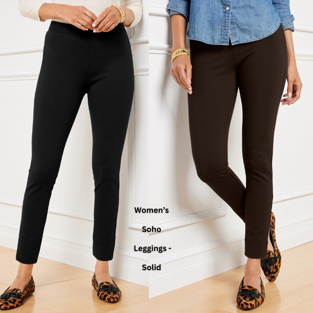 Celana Panjang Legging Wanita Ponte Stretch Tebal (TALB22 SOHO SOLID LEGG)
