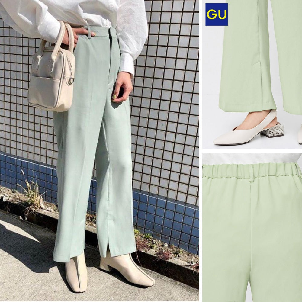 Celana Panjang Office Wanita Highrise (UNQ308 SLIT FLARE PANTS)