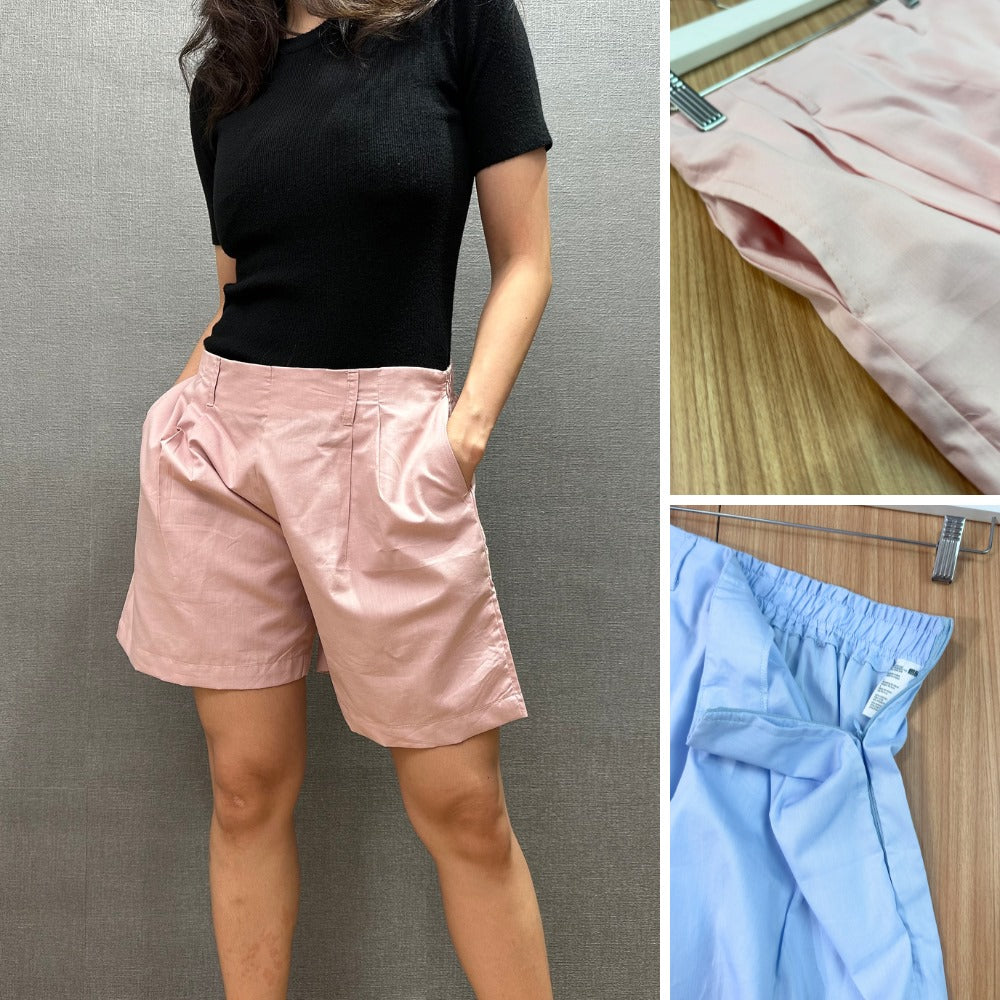 Celana Pendek Santai Wanita Soft Cotton (UNQ408 DRP SHORT)